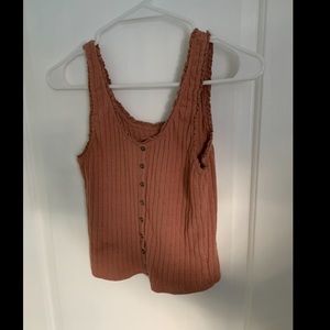Long Line Tank Top Button Down